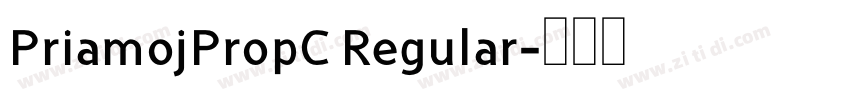 PriamojPropC Regular字体转换